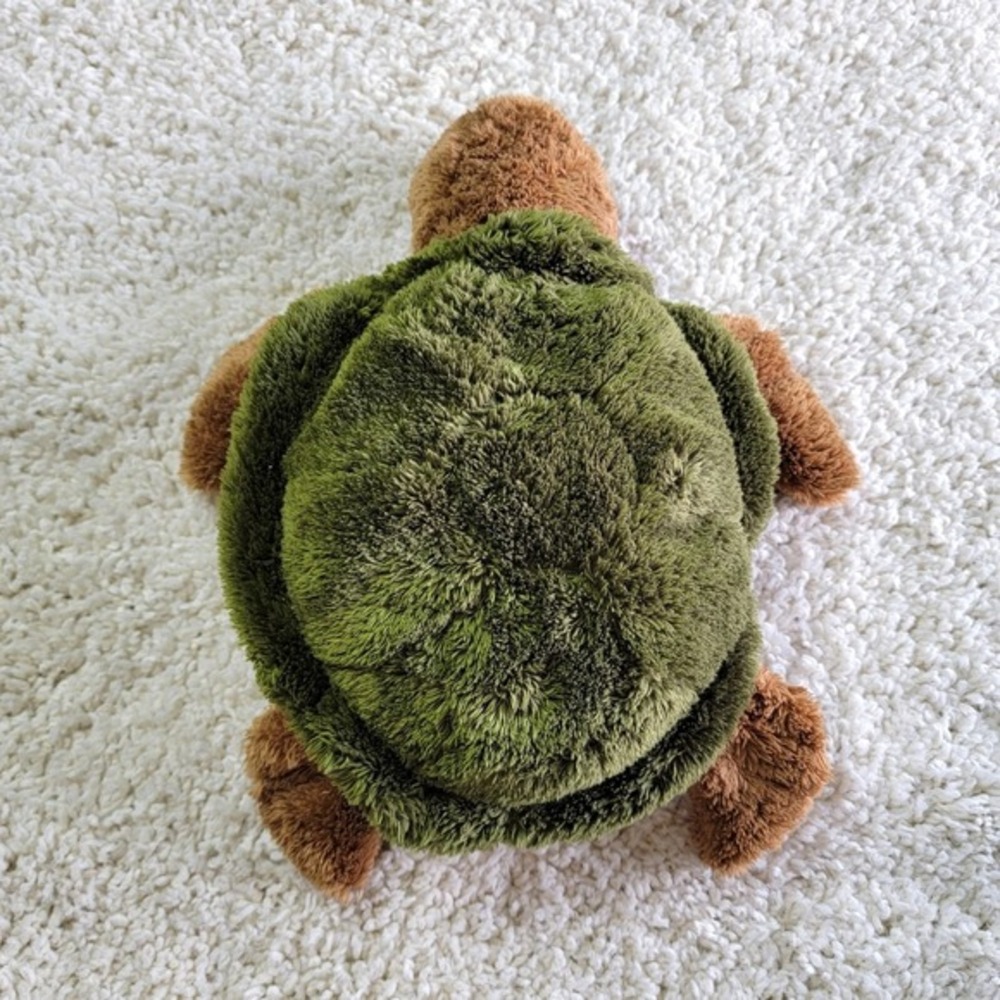 Animal Works Green Brown Sea Turtle Plush Stuffed Animal 15 Inch